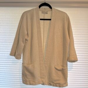 Wilfred Free White Heathered Sweatshirt Blazer size XS